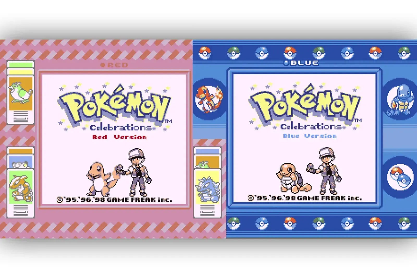 Pokémon Red & Blue Celebrations background